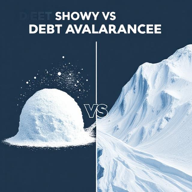 Image of Debt Snowball and a Debt avalanche.